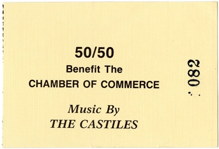 Bruce Springsteen 1965-1966 The Castiles Chamber of Commerce Benefit Ticket Stub