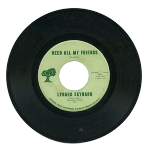 Lynyrd Skynyrd 1969-1970 Shade Tree Records Original 45rpm Single