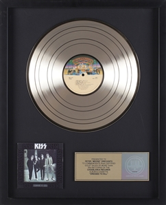KISS Dressed To Kill RIAA Gold Record Award Presented to Peter ‘Moose’ Oreckinto With COA