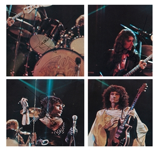 Queen 1975 Autographed and Framed A Night At The Opera Tour Program With COA