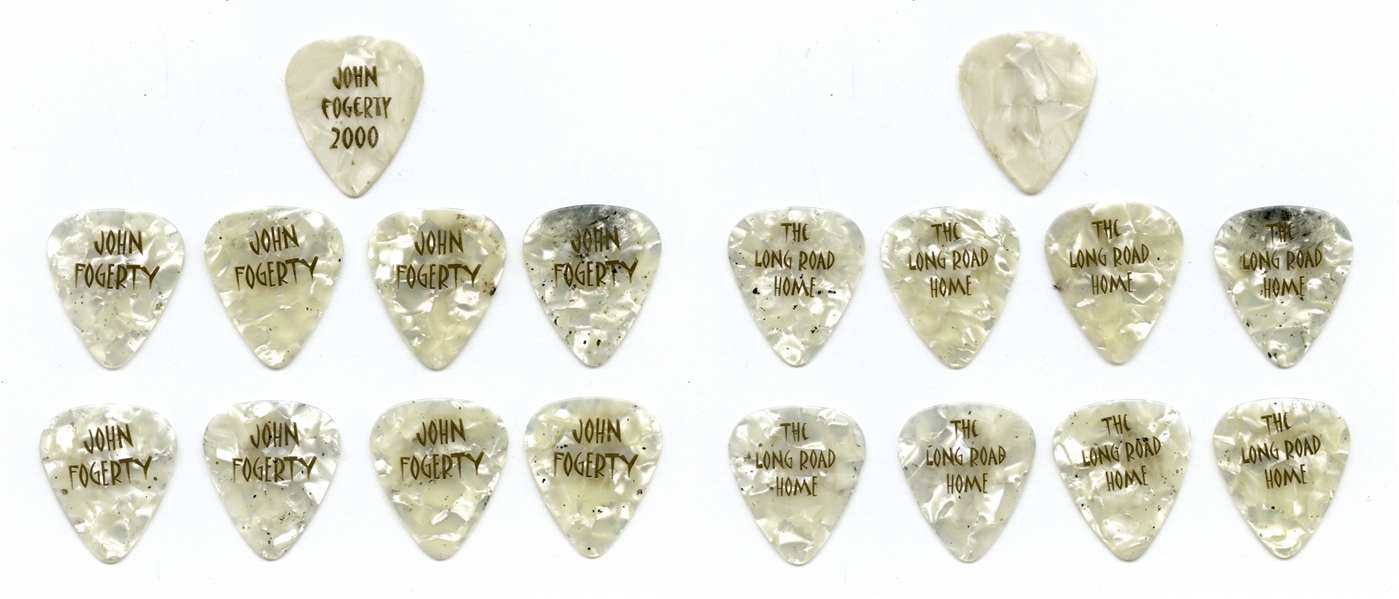 John Fogerty 2000-2005 Lot of 9 Guitar Picks With COA