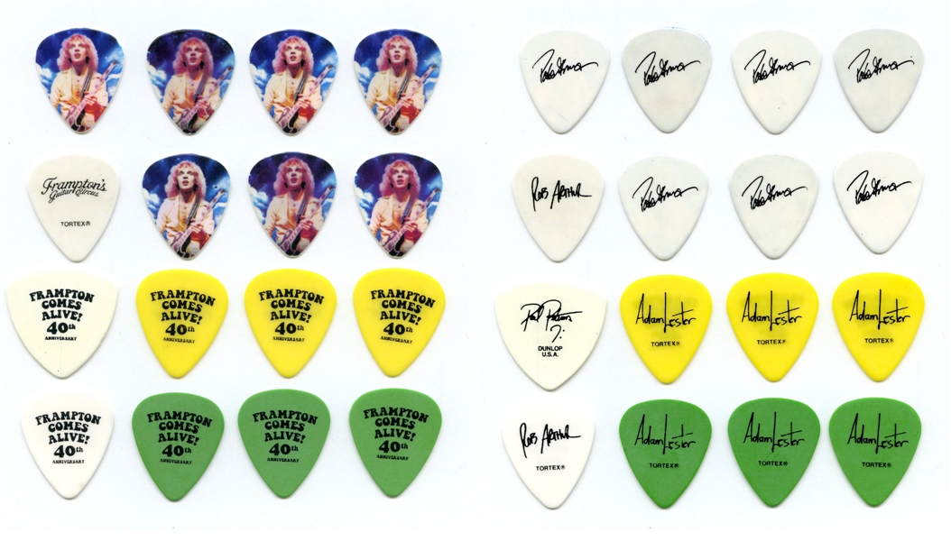 Peter Frampton 2016 Lot of 16 40th Anniversary Frampton Comes Alive Guitar PIcks With COA