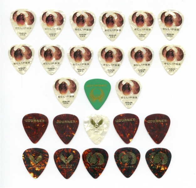 Journey 2000s Lot of 25 Guitar Picks With COA