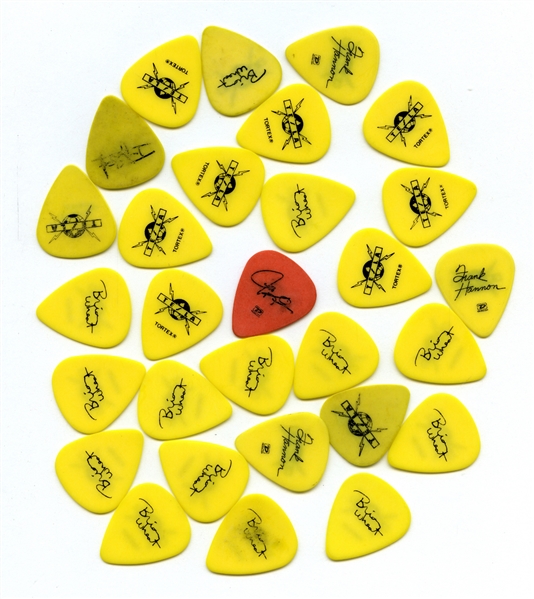 Tesla 1990s-2000s Bulk Lot of 29 Guitar Picks With COA