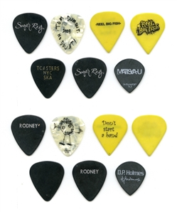 Lot of 7 Third Wave Ska, Ska-Punk, Alternative Guitar Picks With COA