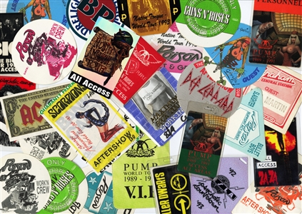Hard Rock & Heavy Metal Backstage Passes & Ephemera With COA