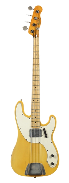 The Who 1972 John Entwistle Owned Fender Telecaster Bass Gifted to Zeke Clark With COA