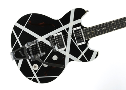 Zeke Clark 2012 Black Gibson 335 With Applied Prototype Stripes With COA