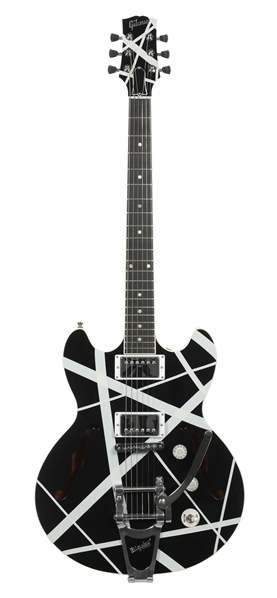Zeke Clark 2012 Black Gibson 335 With Applied Prototype Stripes With COA