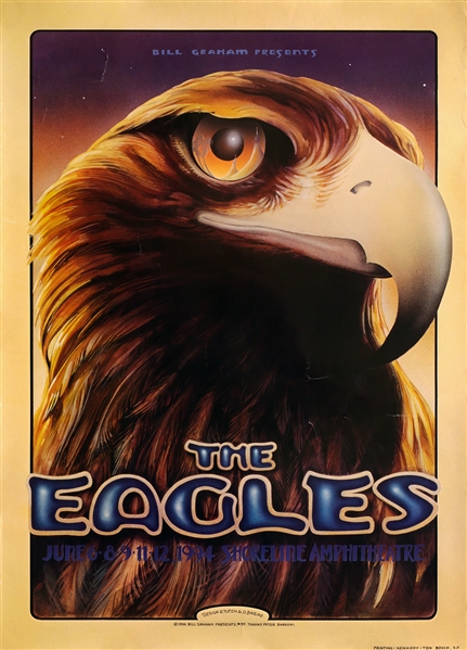 Eagles 1994 Bill Graham Presents Shoreline Amphitheatre Concert Poster #95