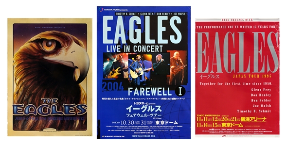 Eagles 1994-2004 Lot of 3 U.S. & Japan Concert Posters