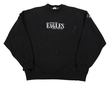 Eagles 1994 Hell Freezes Over World Tour Black Crew Sweatshirt