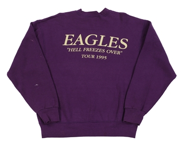 Eagles 1995 Hell Freezes Over Tour Upstaging Production Crew Sweatshirt