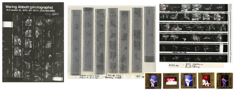 Eric Clapton 1974 Mixed Media Photography Lot Live at Madison Square Garden With Transfer Rights