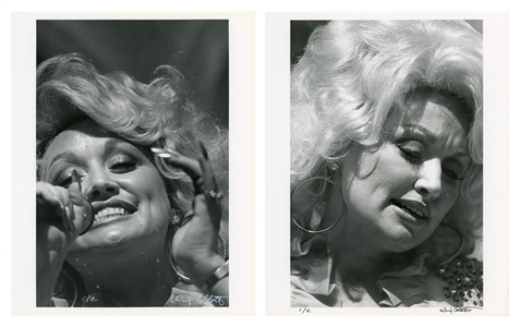 Dolly Parton 1978 Lot of 2 BW 8 x 10 Front Facing Closeups of Dolly Parton in NYC