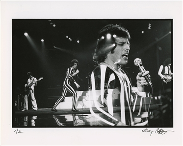 Queen 1977 Single BW 8 x 10 Multiple Exposure Print of Queen & Freddie Mercury