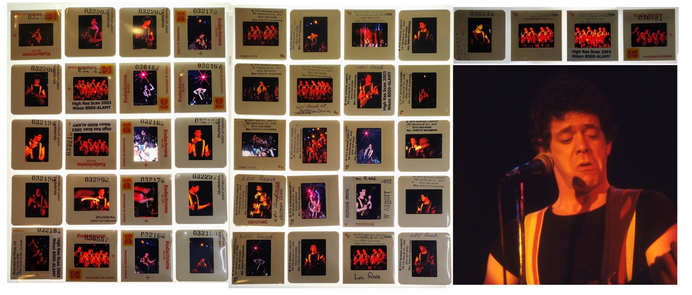 Lou Reed 1978 Live In Concert at The Bottom Line 44 Color Positive Slides